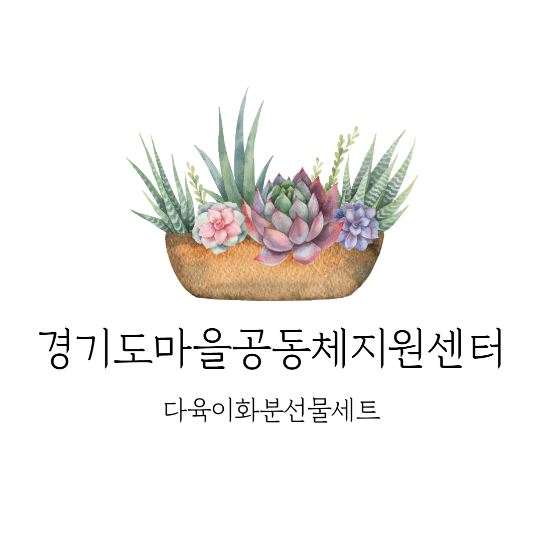 경기도마을공동체지원센터_다육이화분선물세트